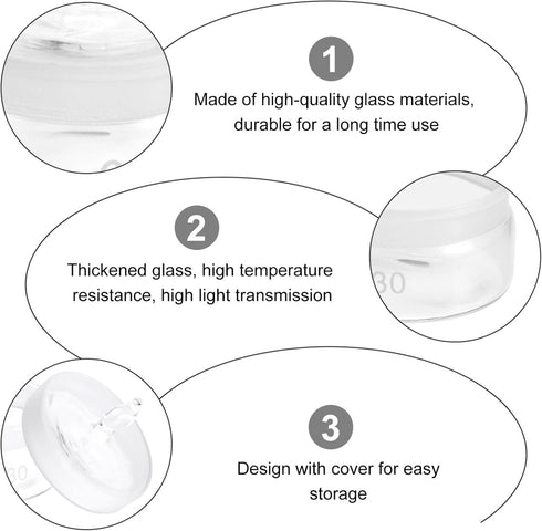 Hemobllo 1pc Glass Weighing Bottle Specific Gravity Laboratory Equipment Sealing Bottle