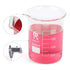 Glass Beaker Set, 4 Pack Low Form Griffin Lab Beakers 25ml 50ml 100ml 200ml Thick Wall with 4 Pcs 1ml Pipette