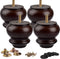 La Vane 3 Inch Classic Bun Feet, 4PCS Solid Wood Furniture Legs with M8