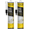 Stanley Hybrid Polymer Multi Bond & Seal: 2x9.8 fl.oz. Bonding and Sealing Caulk for Roofing, Eco-Friendly Adhesives
