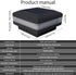 INDARUN 4x4 Solar Post Cap LED Lights, Waterproof Landscape Lighting for 4x4, 5x5, 6x6 Wooden Posts