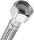 uxcell 5pcs Faucet Supply Line Connector, 8 Inch Long G1/2 Female x G1/2 Female Braided 304 Stainless Steel Hose