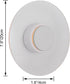Dimmable Remote Control Acrylic Wall Sconce Battery Wall Hanging Wall Lamp No Wiring Needed, Color Changing and RGB LED