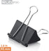 Rubex Large Black Binder Clips, Jumbo 1.6 Inch Paper Binder Clips, 24 Count Big Metal Paper Clamps for Office