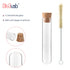 Glass Test Tubes Bulk 50pcs, 16ml 20x100mm with Cork and Brush for Laboratory Use