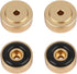 Aluminum Alloy Anti Vibration Amplifier Feet, 4PCS Shock Absorber Pads for Speakers (20 * 8mm, Gold)
