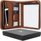 Forevermore Portfolios Portfolio Organizer - 3 Ring Binder with Notepad - 1.5 Inch Rings - Zippered Storage Pockets for