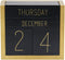 Juegoal Wooden Perpetual Calendar, Daily Block Calendar Office Desk Accessories (Black)