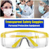 mozeeda 5 PACKS Safety Goggles, Clear Anti-fog UV400 Protection Eyeglasses for Men Women, ANSI Z87 Adjustable