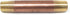 Metal Magery Brass Long Nipple, 1/4" X 1/4", 3" Length Male NPT Pipe Fitting