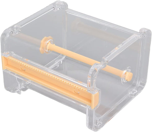 Transparent Multi Masking Tape Cutter Dispenser, Visible Roll Tape Holder for Home and Office