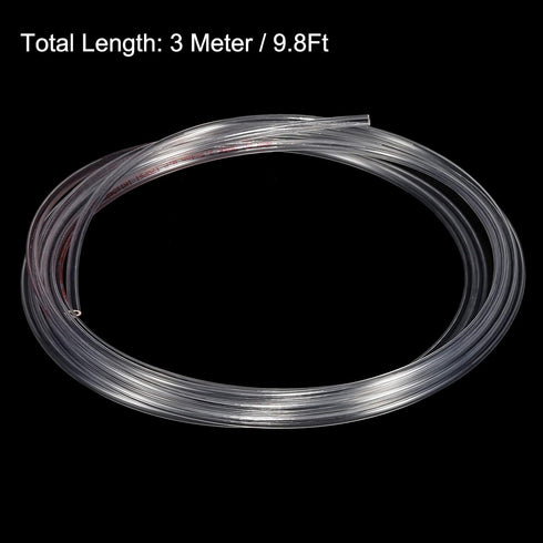Pneumatic Tubing - Polyurethane Air Compressor Hose Pipe, 4mm OD 2.5mm ID, 10Ft, Clear