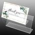 AXQMY 3x5 Inches (20 Acrylic Sign Holders Display Clear, Acrylic Table Signs Label Holders Slant Back Sign Holders