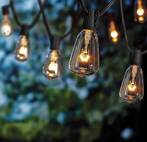 Couah Outdoor Patio String Lights,10Ft Edison Bulb String Lights for Patio Garden