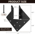 16 Pcs Hurricane Tie, 12-Gauge Heavy Duty Joist Hangers for Roofing Trusses, Black with Screws