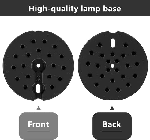 Generic 9.25 Inch Counterweight Plastic Lamp Base Weight, Round Floor Lamp Base Replacement Only, Heavy Duty for Table