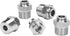 Push to Connect Fitting - 304 Stainless Steel Male Straight 3/8" Tube OD x 1/2" NPT (Pack of 5)