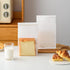 Roppolo 50 Pcs 5.1 Inch White Kraft Paper Bread Bags with Tin Tie,