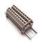 Dinkle Assembly DK6N 10 Gang Box Connector - DIN Rail Terminal Blocks, 8-20 AWG, 50 Amp, 600 Volt