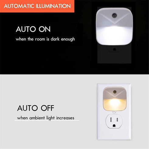 (1 Smart Motion Sensor LED Night Light Plug in for for Bedroom, Bathroom, Kitchen, Hallway, Stairs, PCS - Warm White)