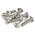 M8-1.25 x 30mm Flanged Button Head Socket Cap Screw Bolts, 304 Stainless Steel, Pack of 20