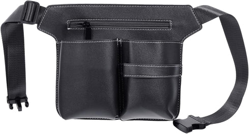 Mikinona Hairdressing Pouch Belt Waist Bag with Adjustable Strap Large Capacity Scissors Holster for Barber Stylist