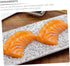 2pcs SUPVOX Realistic Artificial Salmon Slice Models Simulation Sashimi Decor for Home Restaurant and Kitchen Display