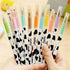 Yansanido 12 Colors Kawaii Cow Design Gel Pen, Office School Home Travel Gift for Friends and Students