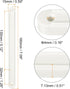 20Pcs 180mm uxcell Drawer Slides, - Plastic Drawer Rails, Side Mounted Grooved Guide Rails for Cabinet Drawers Bedside