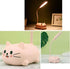 Mini Cat Night Light, LED Desk Lamp for Kids, Cute Foldable USB Rechargeable Reading Light for Bedroom Study (Pink)