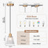 Mildear 5.8mm 1 Pack Pendant Light Kitchen Island, Modern Pendant Light Fixture with Thick Glass Shade, Adjustable Gold