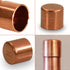 DUFD0058 Copper Cap with Sweat Socket, 5/8