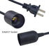 2packs 5.9ft E26/E27 Bulb Bulb (5.9ft 2packs) Rextin LED Light socket extension cord with On/Off switch and US AC Power