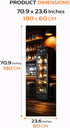 KKYEJLQYI 70.86 23.3 Inches, Self Adhesive Refrigerator Cover x Peel and Stick Fridge Door Sticker, Decorative
