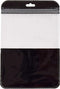 Clear Window Half Black Plastic Resealable Bags with Butterfly Hang Hole for