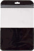 Clear Window Half Black Plastic Resealable Bags with Butterfly Hang Hole for