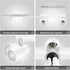 2-Light 2 Kitchen/Bedroom,Bulb Plug in Track Lighting Fixtures Ceiling, White Track Light LED, Track Lights with Cord