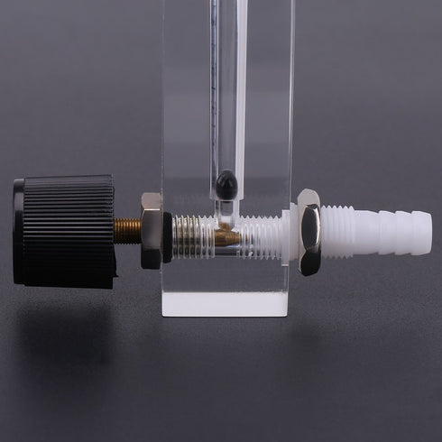 LZQ-7 Flowmeter with Control Valve 1-10LPM for Unidirectional Gas/Oxygen/Air Measure, 8mm Barbs