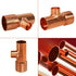 Everflow Supplies CCRT1256 Reducing Tee Fitting, 1-1/4 x 1 x 3/4" with Solder Cups