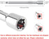 OriGlam 1/4" Drive Extension Socket Wrench, 4-Inch Ratchet Extender, Chromed Steel