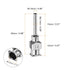10pcs 14Gauge Stainless Steel Dispensing Needles, 1/2" All Metal Glue Needle Tube Blunt Tips Luer Lock for Thick Liquids, Ink, Glue, Lab Use
