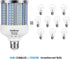 2 Pack 280W Equivalent LED Corn Light Bulb, 4000 Lumen 6500K Cool White Daylight, E26/E27 Medium Base