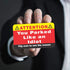 PARTH iMPEX You Parked Like an Idiot Business Cards - Pack of 100 Bad Parking Cards, 3.5"x2"