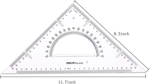 CXP Good Goods Set,Triangle Protractor,2 3) Large Triangle Ruler Square Pieces (Size