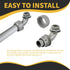 Conduit Connectors, 1-1/4 Inch Liquid Tight Connector NPT Non-Metallic for PVC Electrical Flexible Conduit Fittings, 90