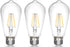 LED Edison Bulb 4W, Antique 40W Vintage E26 Light Bulb, Non-Dimmable, 450 Lumens, 5500K Cold White, 3 Pack