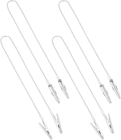 Piriuuo 4 Pcs Bib Holder Clip, Dental Bib Clips Portable Dental Napkin Clip