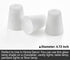 MIAOMEIO E26 1-5/8" 3-pack Fixture Replacement Frosted Glass Shade, Base with Fitter, Cone Replacement White Shades
