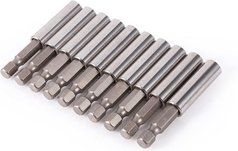 Magnetic Extension Socket Drill Bit Holder 10pcs 1/4" Hex Magnetic Extension Socket Drill Bit Holder Power Tools by Walfront