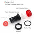 LED Indicator Light AC/DC 110V 20mA Flush Panel Mount Red, 10 Pcs